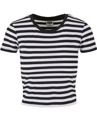 Urban Classics - T-Shirt Ladies Short Striped Tee - Lyst