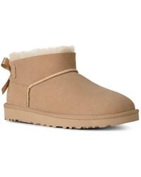 UGG - W Ultra Mini Bailey Bow Schlupfboots Winterboots Mit Schleife Und Logo-Aufnäher An Der Ferse - Lyst