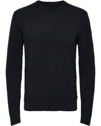Only & Sons - Strickpullover ONSPHIL REG 12 STRUC CREW KNIT NOOS - Lyst