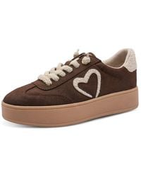Marco Tozzi - Slip-On Sneaker Freizeitschuh, Plateausneaker, Slipper Mit Plüsch-Herz - Lyst
