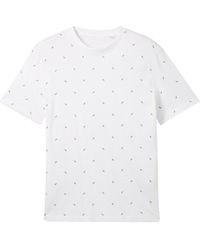 Tom Tailor - Kurzarmshirt allover printed t-shirt - Lyst