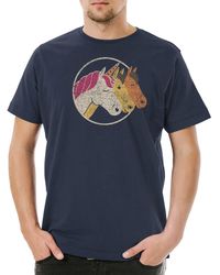 Urban Backwoods - Print- Unicorn & Horses T-Shirt Einhorn Regenbogen Horn Rainbow Fun - Lyst