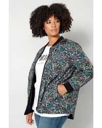 Sara Lindholm - Steppjacke -Wendejacke Stepp in Farbe/Blumen Langarm - Lyst