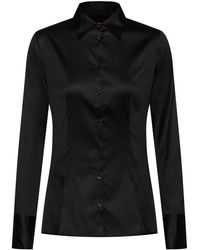 HUGO - Klassische Bluse Fitted Shirt 10211515 01 - Lyst