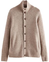 Next - Strickjacke Weiche Premium Hemdjacke aus Strick mit Wolle (1-tlg) - Lyst