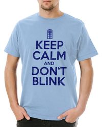 Urban Backwoods - Print- Keep Calm And Don' Blink T-Shirt Who Graham Yasmin Ryan Doc - Lyst
