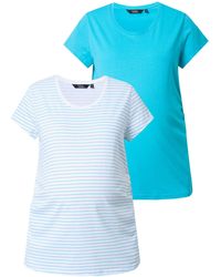 Ulla Popken - Shirt Bellieva-T-Shirts 2er Pack Halbarm seitl. Raffung Schwangerschaft - Lyst