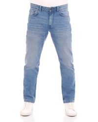 Tom Tailor - Straight-Jeans Jeanshose Marvin Regular Fit Denim Hose mit Stretch - Lyst