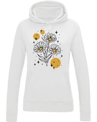 Youth Designz - Kapuzenpullover Sparkling Flower Hoodie Pullover mit fröhlichen Logo - Lyst