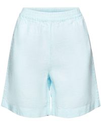 Esprit - Shorts Pull-on-Hose aus Baumwolle-Leinen-Mix (1-tlg) - Lyst