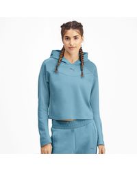 PUMA Sweater »Evostripe Damen Hoodie« - Grün