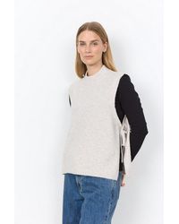 Soya Concept - Pullunder Sc-Orlean 16 Materialmix, Seitlich Zum Binden - Lyst