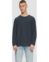 QS - Gewaschener Strickpullover mit Rollkante Waschung - Lyst