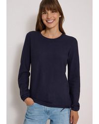Cecil - Strickpullover Elastiksaum Und Tunnelzug - Lyst