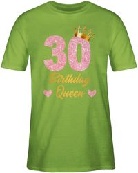 Shirtracer - T-Shirt Birthday Queen Geburtstags Königin Geburtstagsgeschenk 30. Geburtstag - Lyst