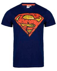 Dc Comics - Print- Superman kurzarm T- Shirt Gr. S bis XXL, 100% Baumwolle - Lyst
