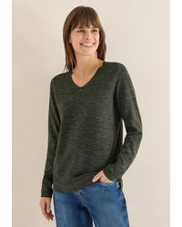 Cecil - Strickpullover Im Melange Look - Lyst