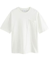 Next - Kurzärmeliges Slub T-Shirt aus 100 % Baumwolle (1-tlg) - Lyst