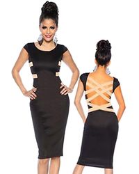 atixo - Etuikleid Minikleid Abendkleid Etui-Kleid Sommer Cocktailkleid Partykleid - Lyst