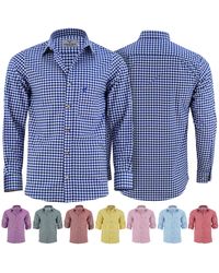 German Wear - GW120x Trachtenhemd Langarm Trachtenmode Hemd - Lyst