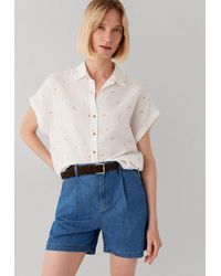 Mavi - Klassische Bluse Short Sleeve Woven Shirt Bluse Kurzarm - Lyst