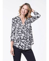 Cable & Gauge - Shirtbluse Elegante Bluse in Crashoptik - Lyst