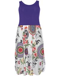 Paprika Maxikleid - Blau