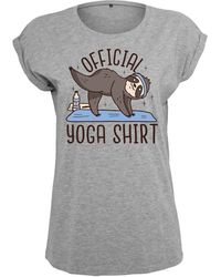 Youth Designz - Print- "Official Yoga " T-Shirt Statement oder Geschenk Motiv mit stylischen Entspannten Aufdruck - Lyst