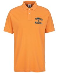 Franklin & Marshall - Poloshirt mit Logostick Aus reiner Baumwolle - Lyst