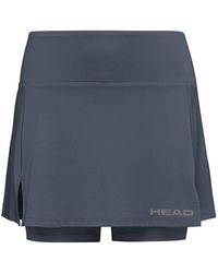 Head - Tennisrock Mit Innenhose Club Basic Anthrazitgrau Damen - Lyst