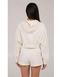 Salty Crew - Catamaran Cropped Hoodie Offwhite - Lyst