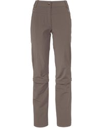 Vaude - Funktionshose Women's Farley Stretch Capri T-Zip Pants III (1-tlg) Green Shape - Lyst