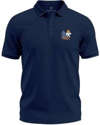 Neverless - Poloshirt Bär Naturmotiv-Kurzarm Polohemd aus mit Print - Lyst