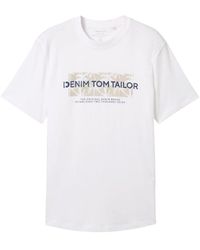 Tom Tailor - Rounded hem t-shirt - Lyst