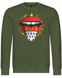 deinshirt - Rundhalspullover Pullover Köln Zunge Mit Print Motiv, Grafik - Lyst