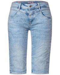 Street One - Regular-fit-Jeans Style QR Jane.mw.bermuda.bleac - Lyst