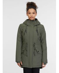 Ragwear - Outdoorjacke ELSIEN wasserabweisender Übergangsparka, mit wärmenden Teddyplüsch Futter - Lyst