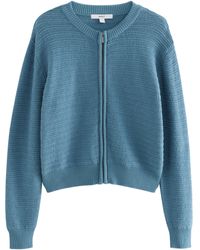 Next - Gestrickte Bomberjacke mit Reißverschluss (1-St) - Lyst