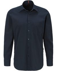 BOSS - Langarmhemd Remiton_M mit Brusttasche - Lyst