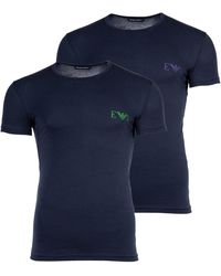 Emporio Armani - T-Shirt, 2er Pack - BOLD MONOGRAM, Kurzarm - Lyst