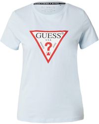 Guess - T-Shirt (1-tlg) Plain/ohne Details - Lyst
