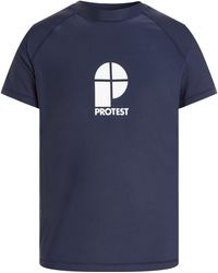 Protest - Strandshirt PRTCATER rashguard Surf-T-Shirt dunkelblau - Lyst