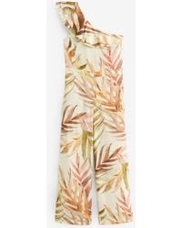 Next - Jumpsuit Badeanzug mit Raffung und freier Schulter (1-tlg) - Lyst