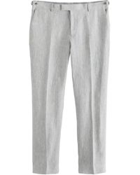 Next - Slim Fit Signature Leomaster Anzughose aus Leinen (1-tlg) - Lyst