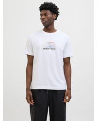 Jack & Jones - Print-Shirt JCOCALMA TEE SS CREW NECK FST mit Frontprint - Lyst