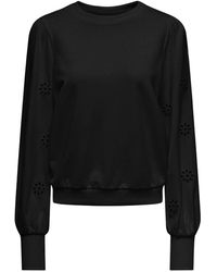 ONLY - Sweatshirt ONLFEMME L/S PUFF EMBROIDERY UB SWT - Lyst