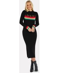 Threadbare - Jerseykleid THB Theodora Xmas (1-tlg) mit kleinem Schlitz an der Seite - Lyst