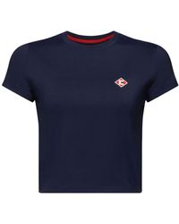 Esprit - Logo-T-Shirt in Cropped-Länge (1-tlg) - Lyst