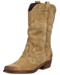 Felmini - Stiefel Veloursleder Bikerboots - Lyst