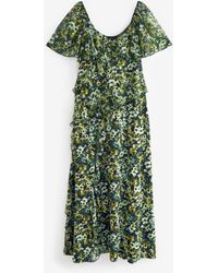 Next - Midikleid aus Netzstoff mit Rüschen (1-tlg) - Lyst